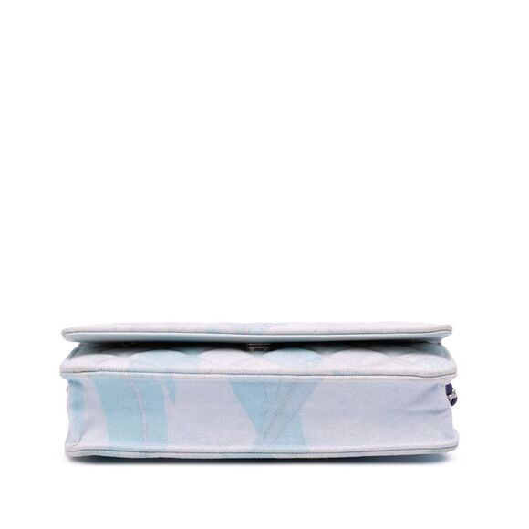 Chanel Cc Quilted Canvas Jungle Jeans Wallet On Chain - Picture 3 of 10